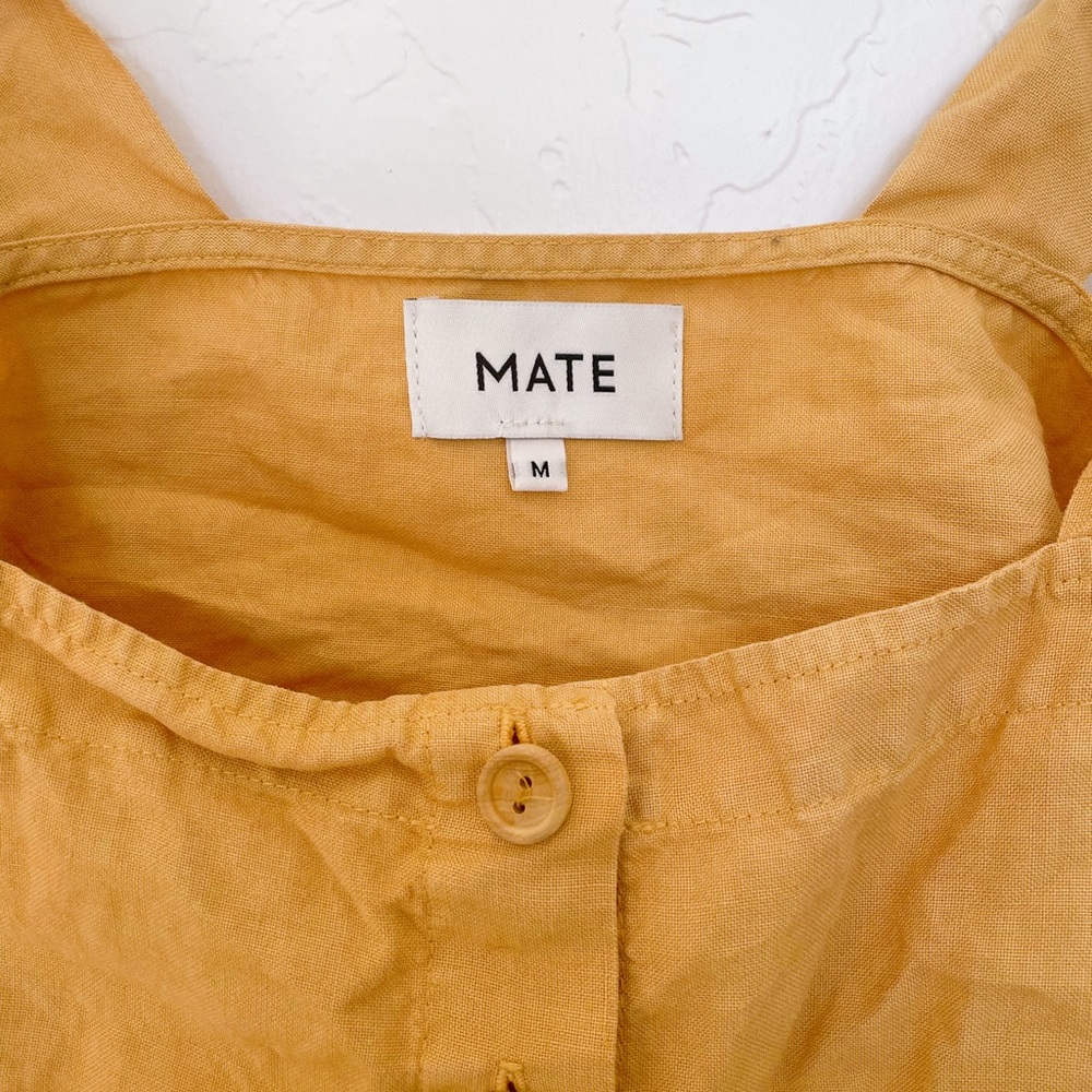 Mate the Label Linen Cropped Tank